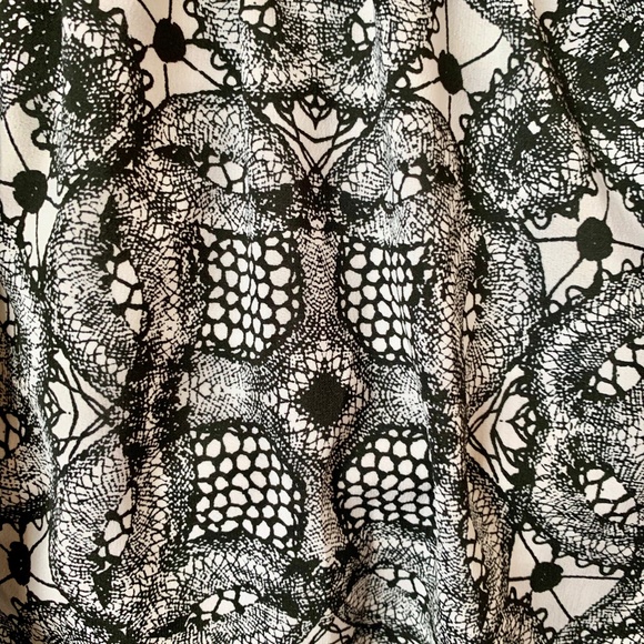 Express Black & White Skater Dress - Picture 5 of 8